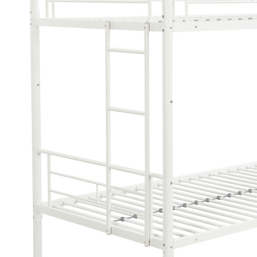 METAL BUNK BED WHITE