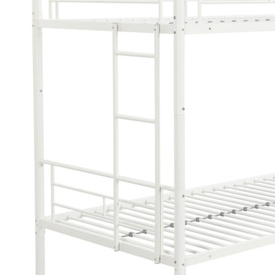 METAL BUNK BED WHITE