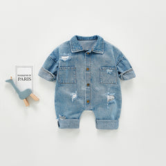 Infant Denim Jumpsuit