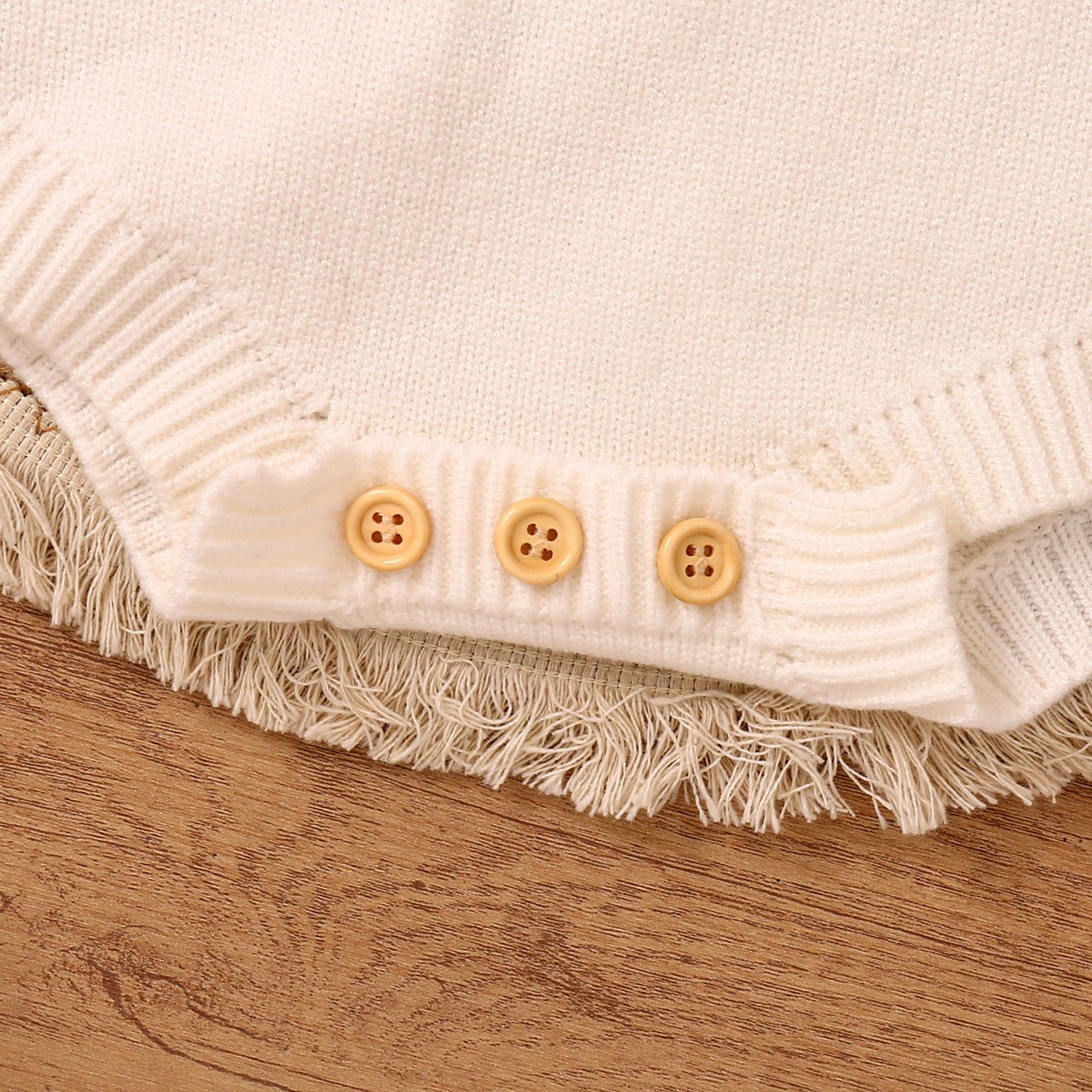 Children's Romper Easter Rabbit Ear Letter Embroidery Round Neck Long Sleeve Sweater