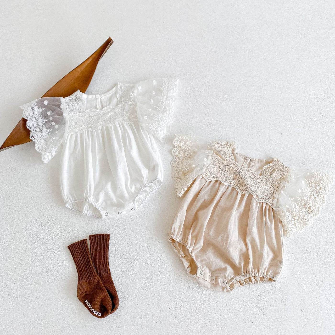 Lace Baby Romper