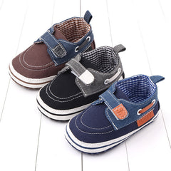 Denim baby shoes