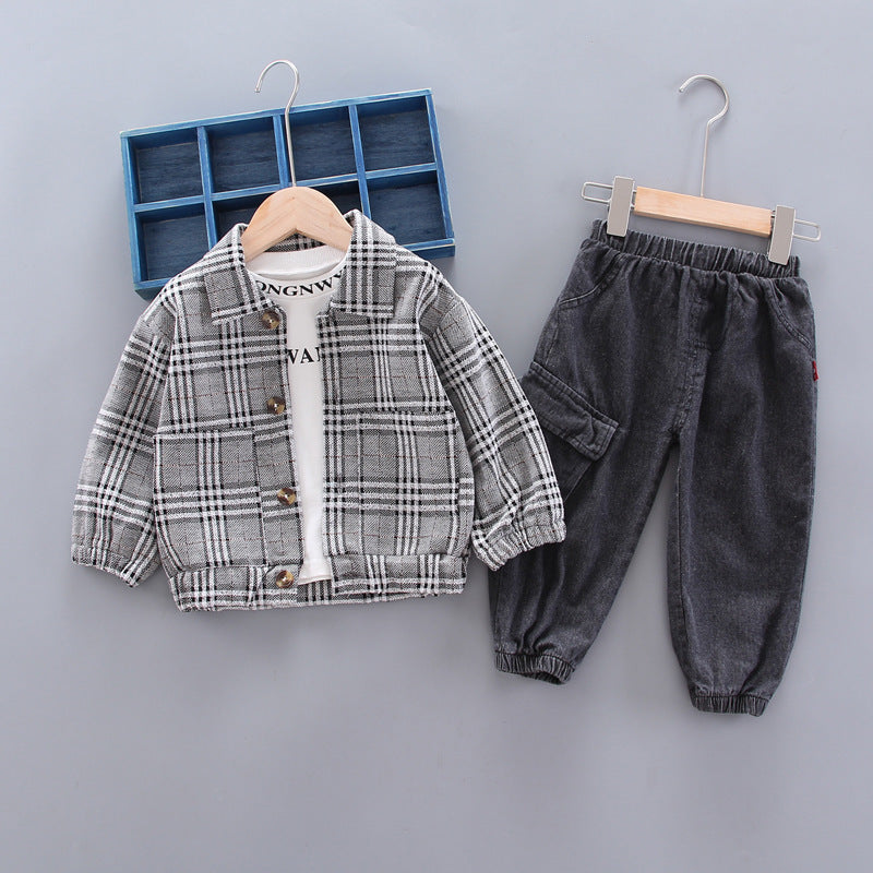 Plaid Dress Set