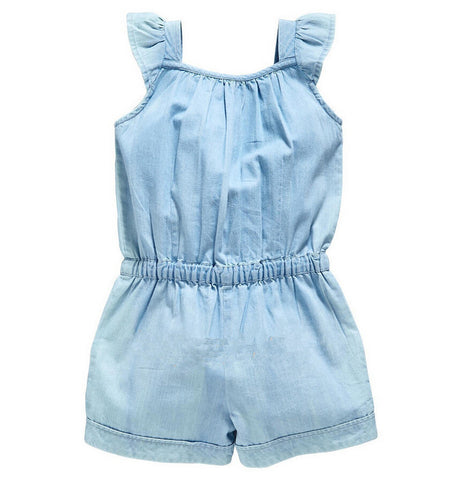 Girls Beautiful Denim Romper