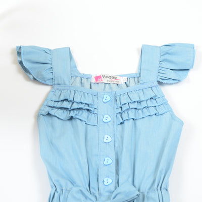 Girls Beautiful Denim Romper