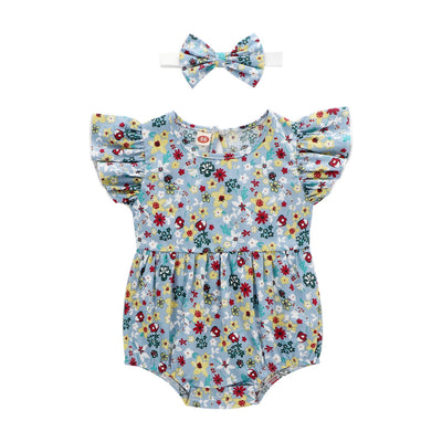 Newborn Floral Romper