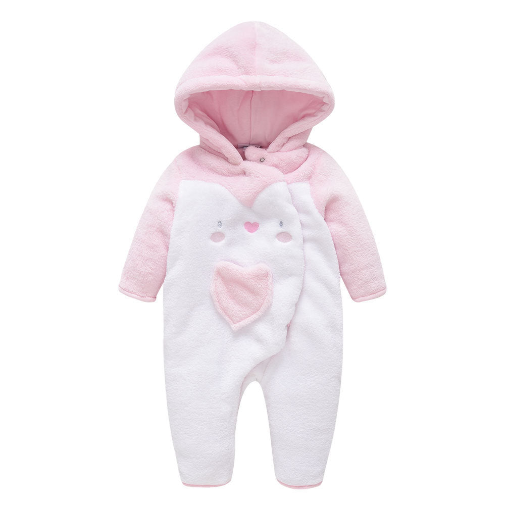Long sleeve hooded romper