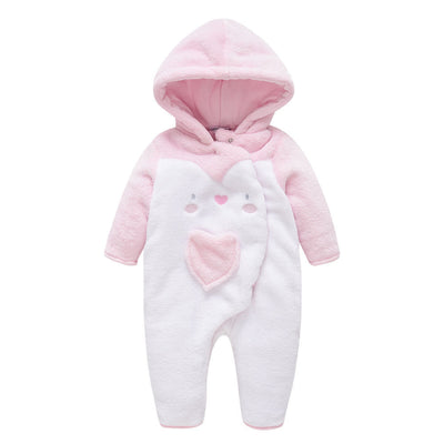 Long sleeve hooded romper
