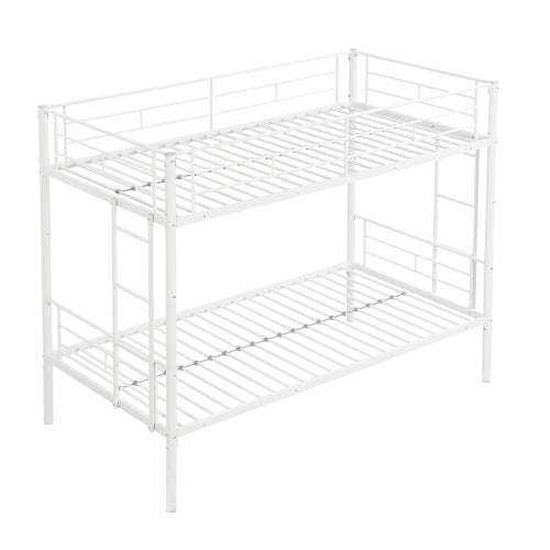 METAL BUNK BED WHITE