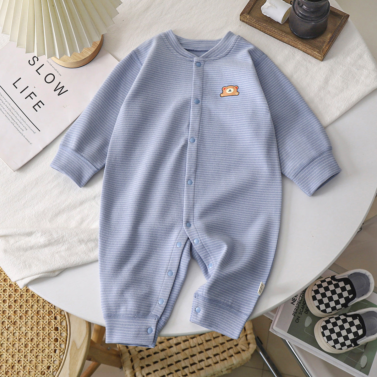 Striped Baby Romper