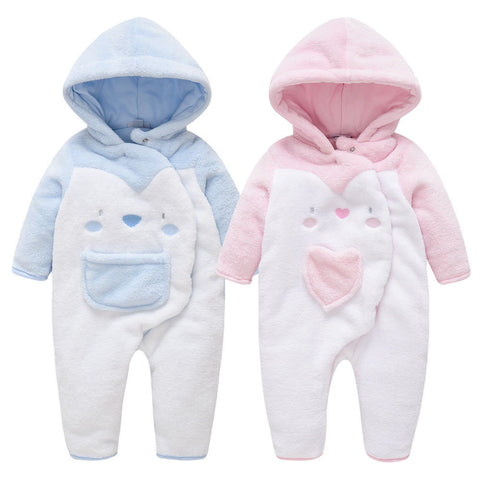 Long sleeve hooded romper