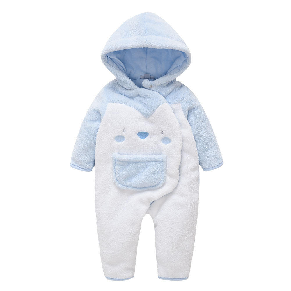Long sleeve hooded romper