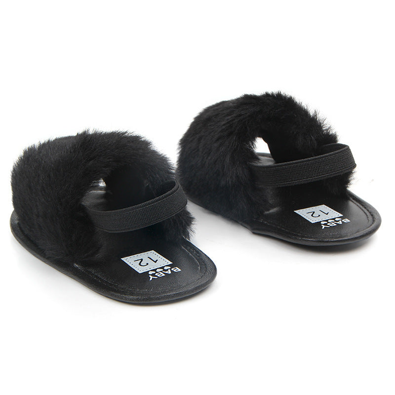 0-1 four-color baby sandals soft bottom toddler shoes elastic comfortable non-slip baby shoes
