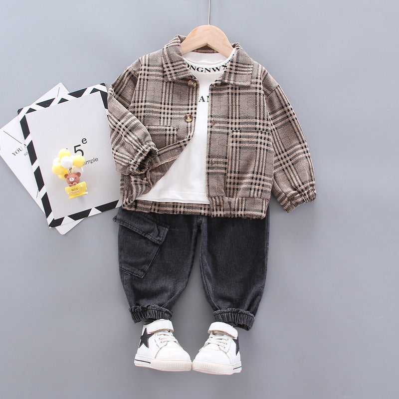 Plaid Dress Set