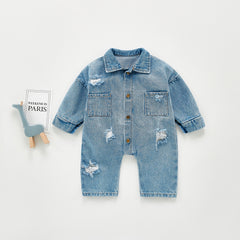 Infant Denim Jumpsuit