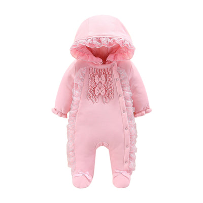 Baby hooded romper