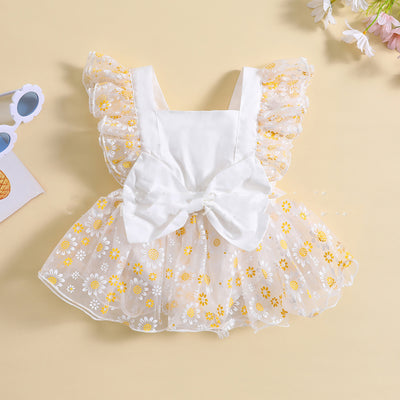 Mesh Sleeve Dress