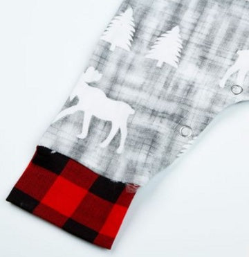 Plaid Forest Romper