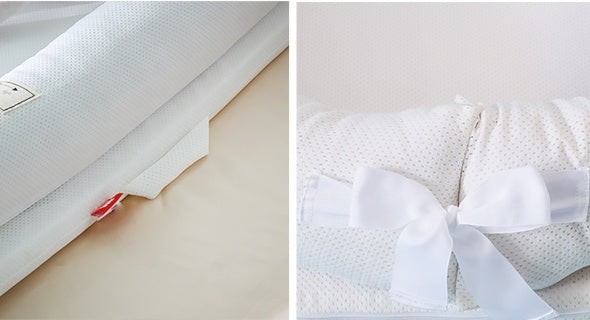 Mesh breathable folding bed