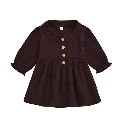 Girls Lapel Dress