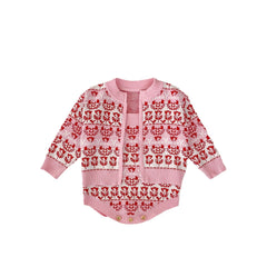 Flower Jacquard Romper