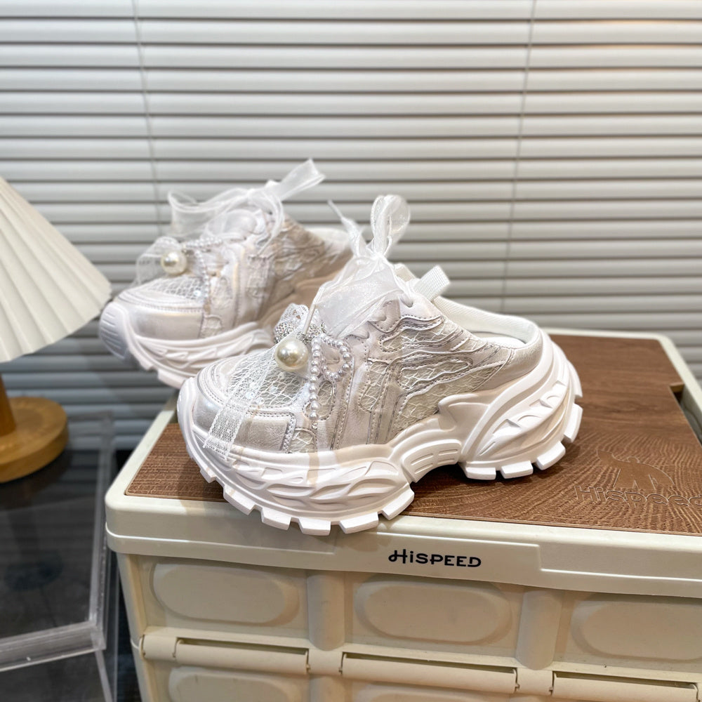 Lace Bow Shoes