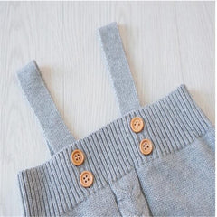 Knitted wool triangle Romper