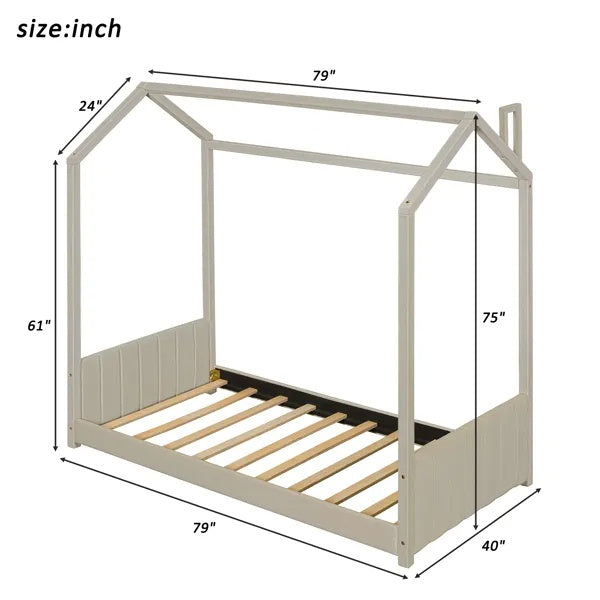 Velvet Twin Bed