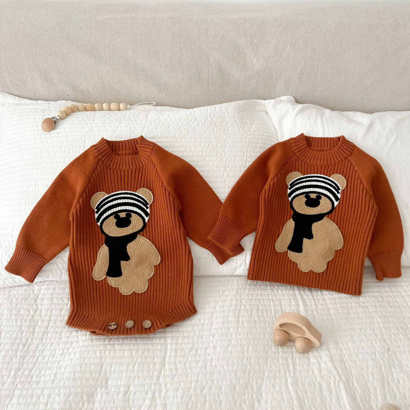 Bear Knitted Romper