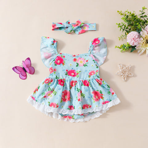 Floral Baby Romper