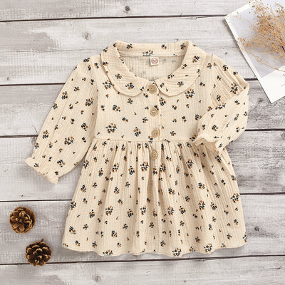 Girls Lapel Dress