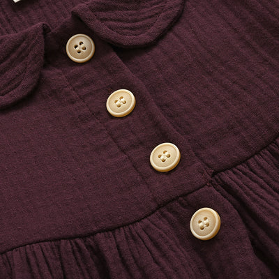 Girls Lapel Dress