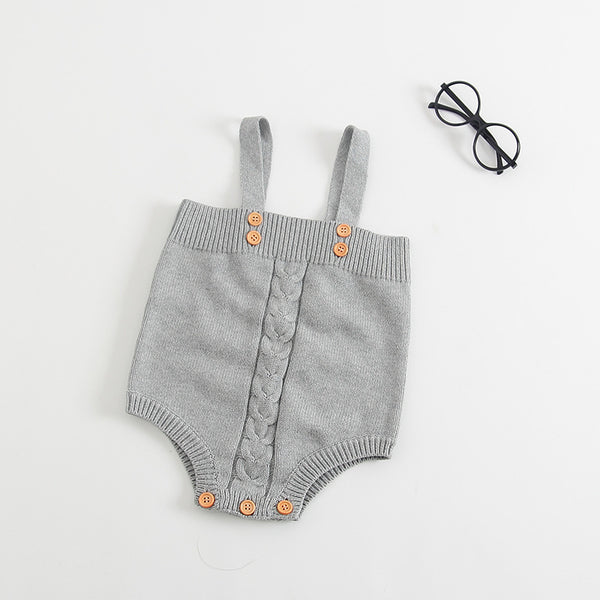 Knitted wool triangle Romper