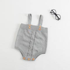 Knitted wool triangle Romper
