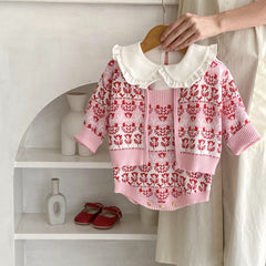 Flower Jacquard Romper