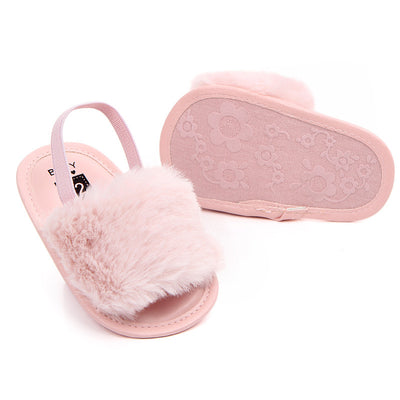 0-1 four-color baby sandals soft bottom toddler shoes elastic comfortable non-slip baby shoes