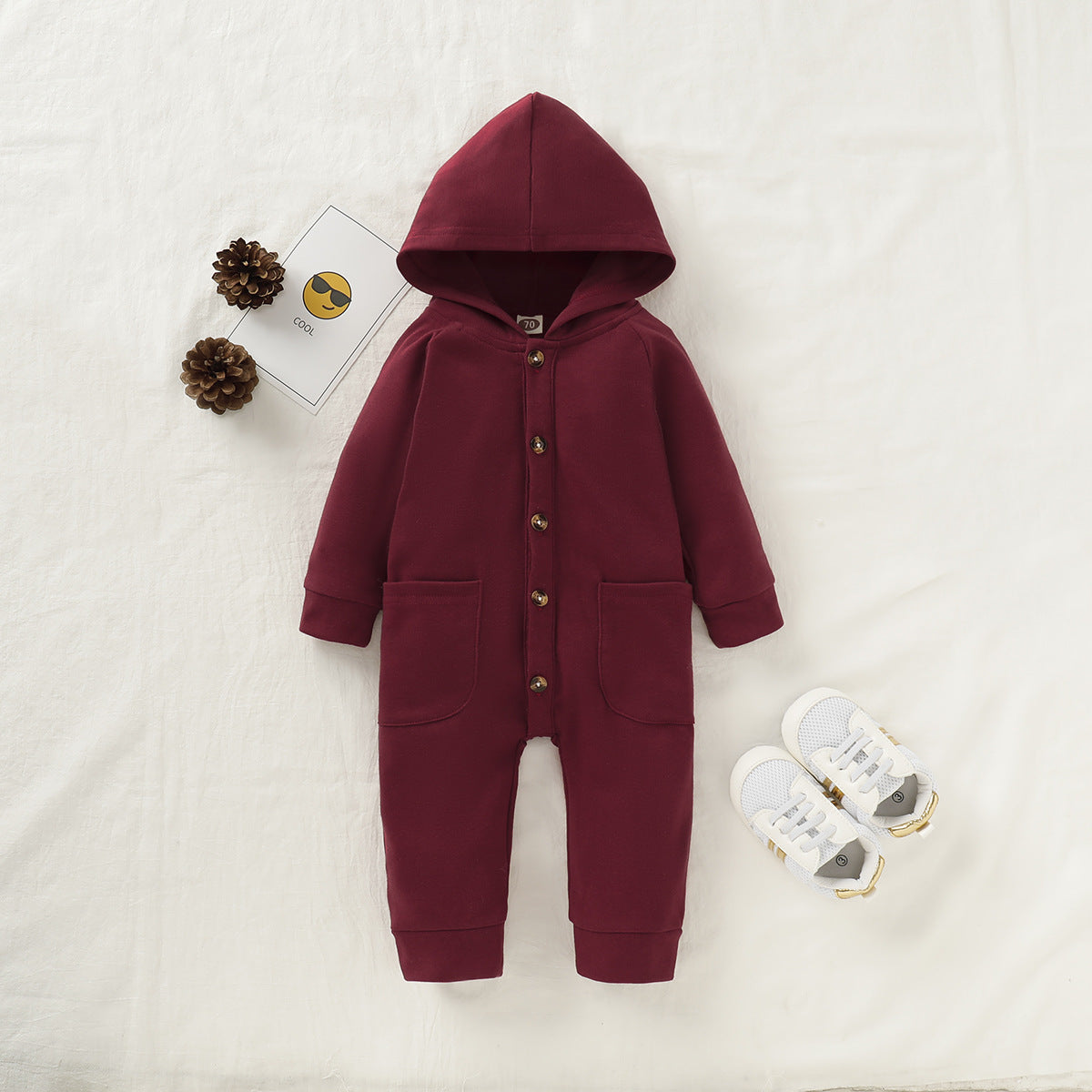 Children's hooded romper