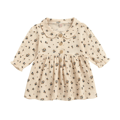 Girls Lapel Dress