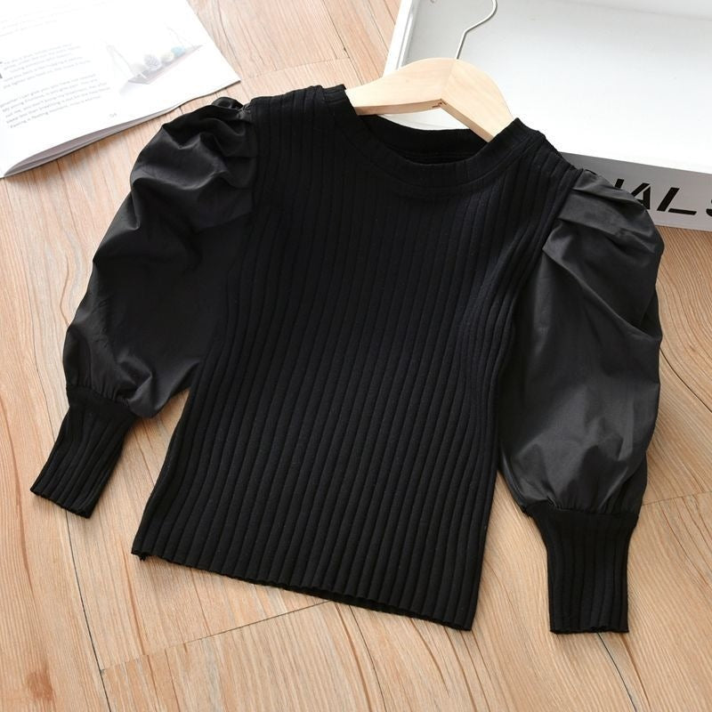 Casual Puff-Sleeve Cotton Shirt