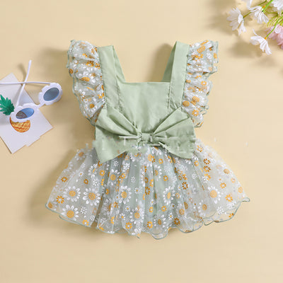 Mesh Sleeve Dress