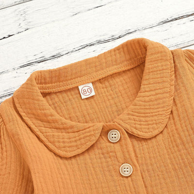 Girls Lapel Dress