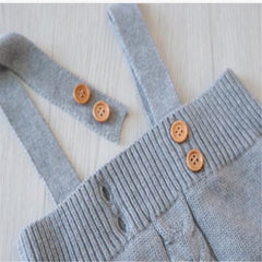 Knitted wool triangle Romper