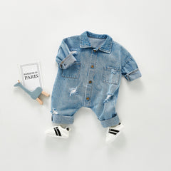 Infant Denim Jumpsuit