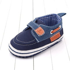 Denim baby shoes