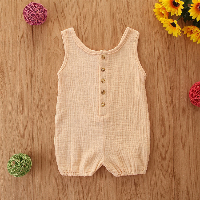 Solid Color Romper
