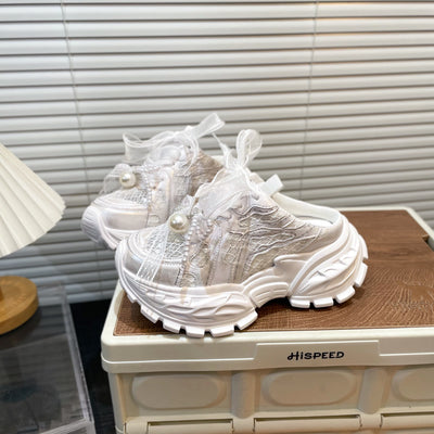 Lace Bow Shoes