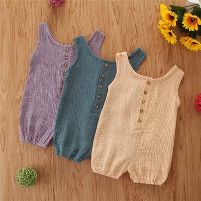 Solid Color Romper