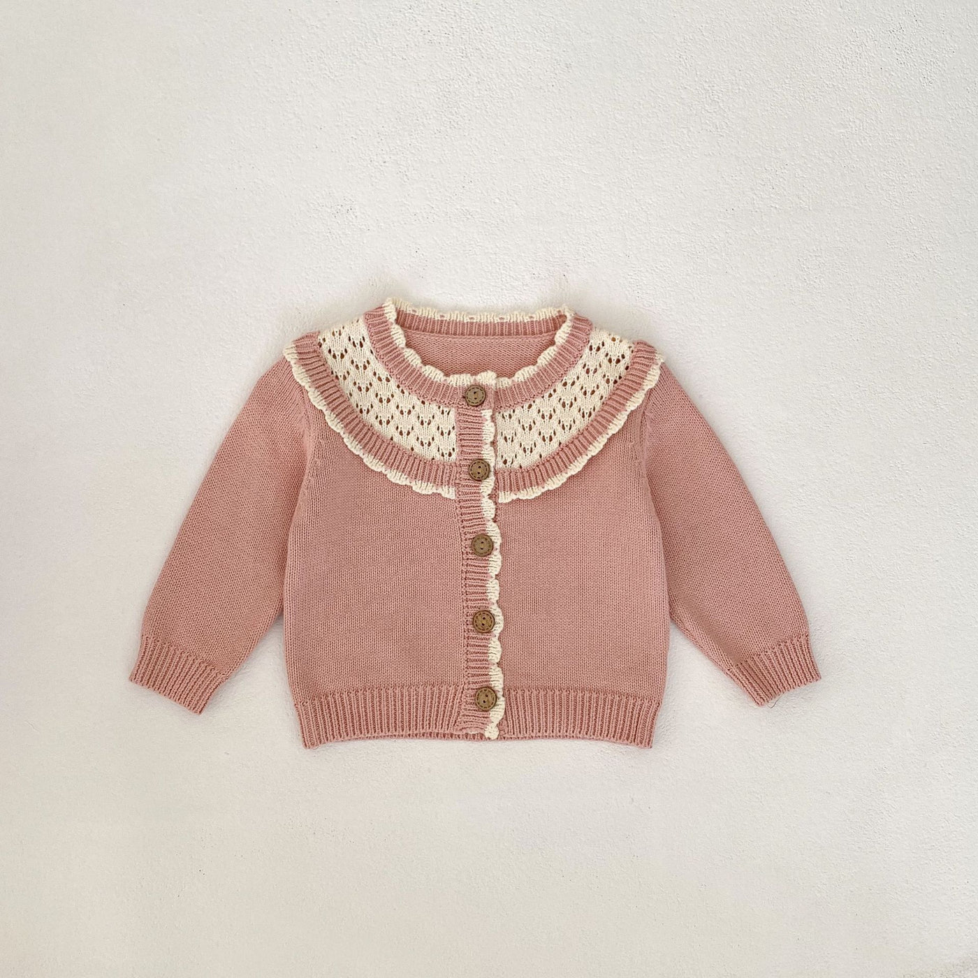 Knitting Suit Contrast Color Sweater Suspender Romper
