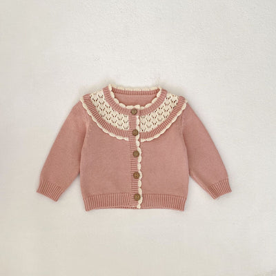 Knitting Suit Contrast Color Sweater Suspender Romper