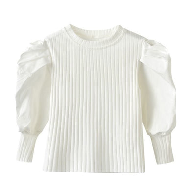 Casual Puff-Sleeve Cotton Shirt